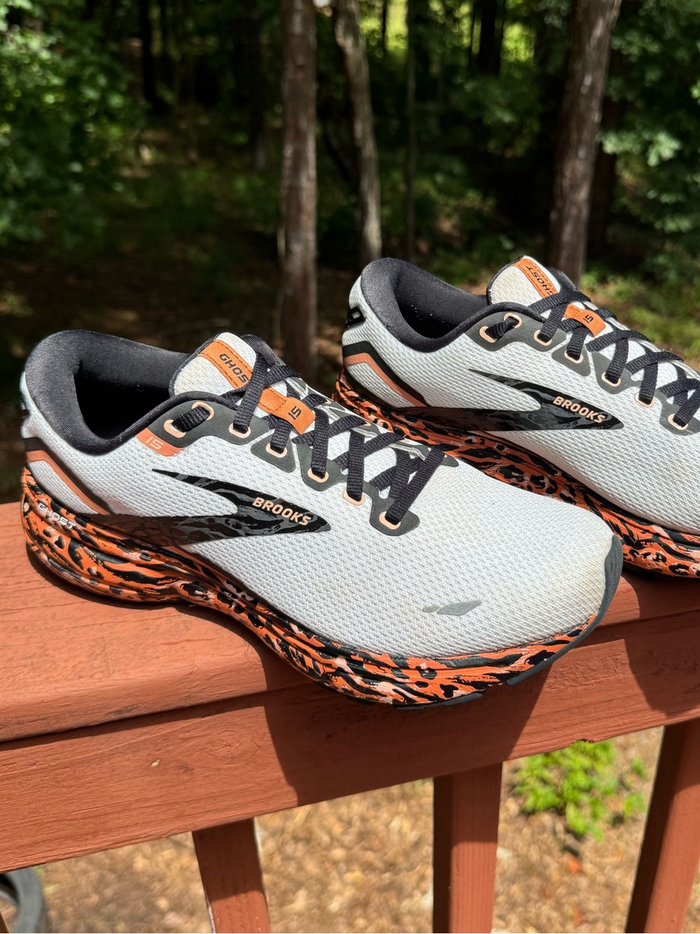Brooks Ghost 15 Run Wild Women’s Running Shoes – Size 9 leopard print - Picture 2 of 12